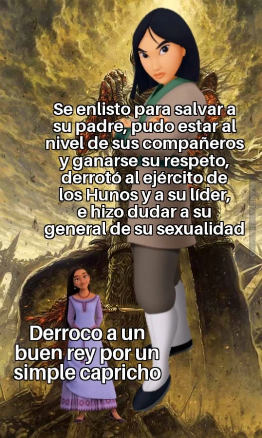 mulan es una verdadera guerrera y muer empoderada