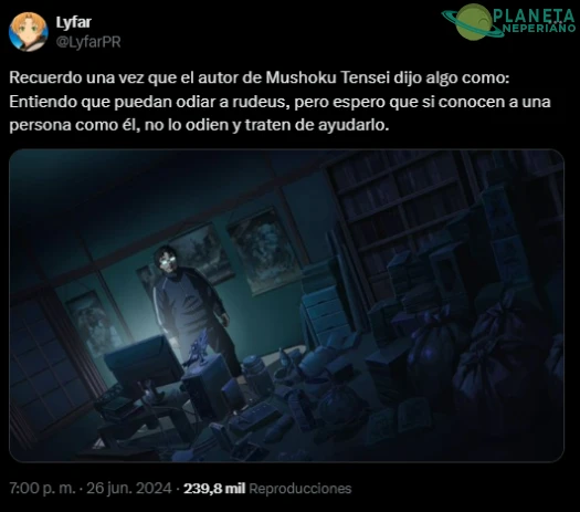 Si tuvieran un amigo que pasa por lo mismo que Rudeus y que comienza a recluirse ¿intentarían ayuda?