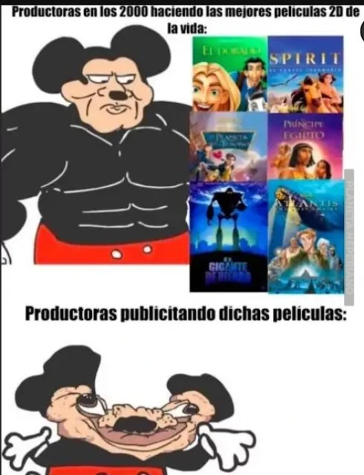 por eso es que fracasaban las pelis :v