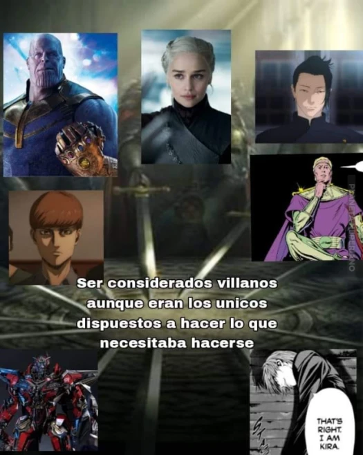 algunos si hicieron lo que querian por un bien, los otros solo se corrompieron :v