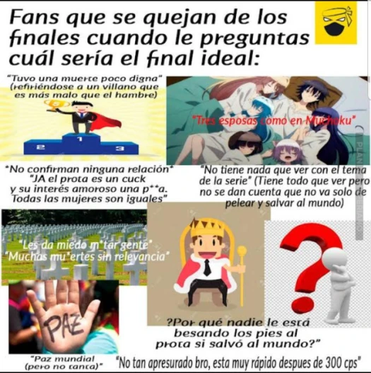 y algunos suenan peor que el final normal :v