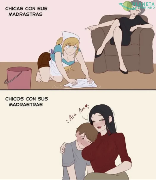 Ah pero si es padrastro la cosa es al revés 