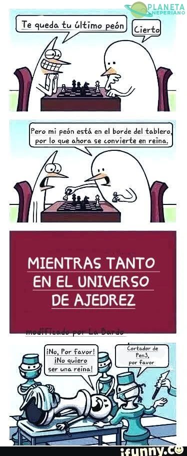 alguien quiere pensar en los peones?