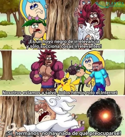Y si lo vemos del modo que Luffy rompe la internet por no haberla rompido????