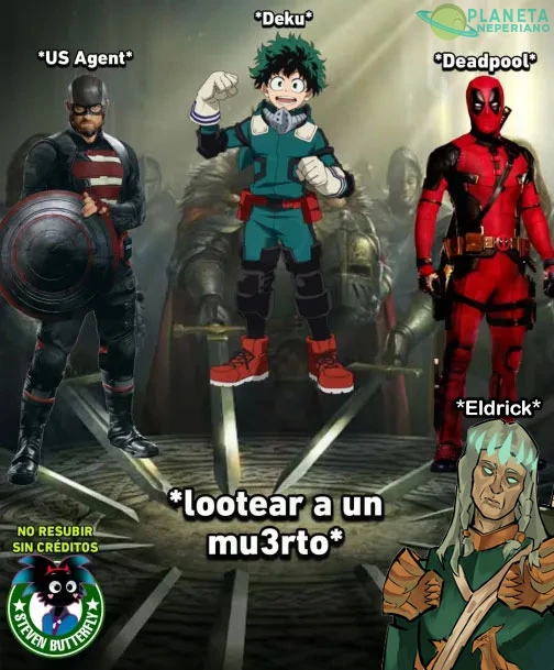grandes deku, deadpol y eldrick