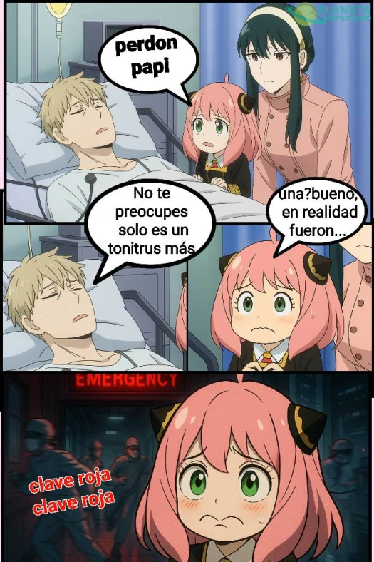 Loid viendo venir el octavo tonitrus