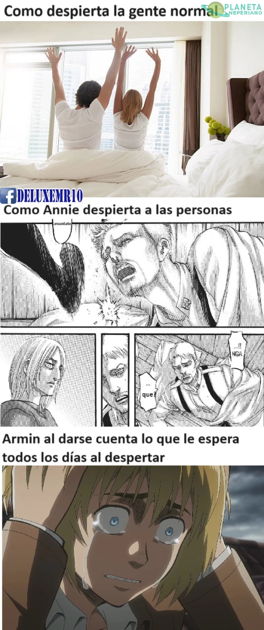 A armin le tocara aplicar la de ´a quien madruga... annie no lo 