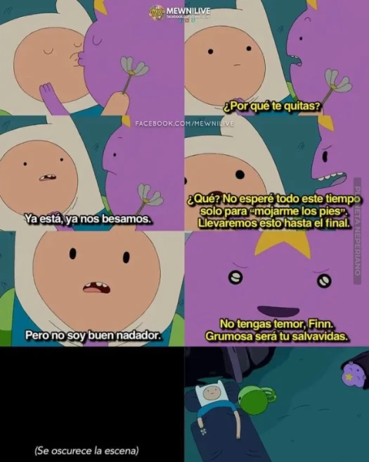 La cara de finn al final lo dice todo XD