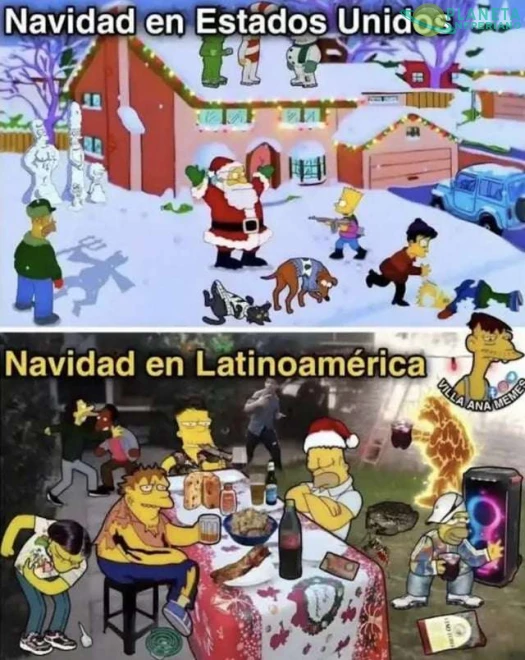 Navidad en el norte y sur