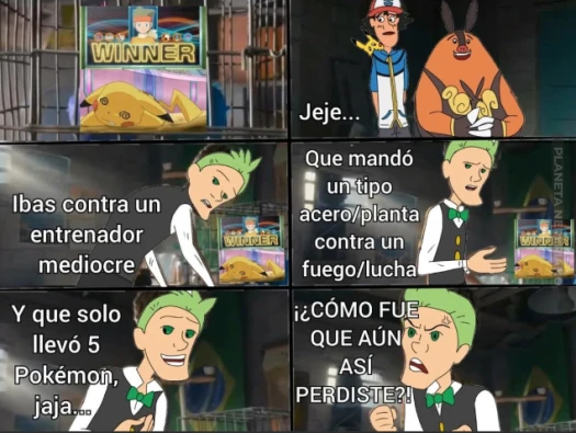 Siendo justos el equipo de ash no era muy bueno que digamos...