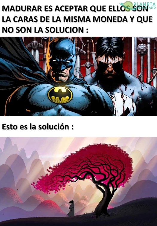 Creo que el truco es que el ejemplo a seguir no este mal de la cabeza y haya encontrado paz