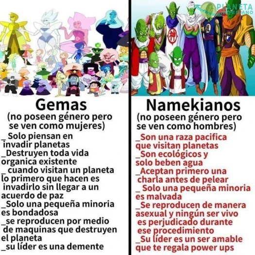 Namekianos son full amor, las gemas son 💩