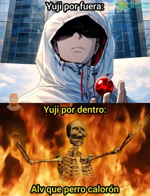 Yuuji está sudando como cerdo