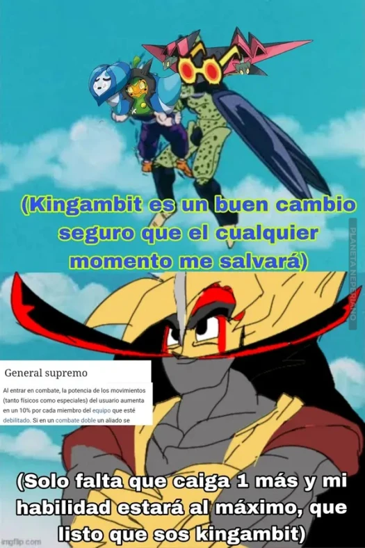 Kingambit farmeando aura antes de que se lo bajen con un golpe roca