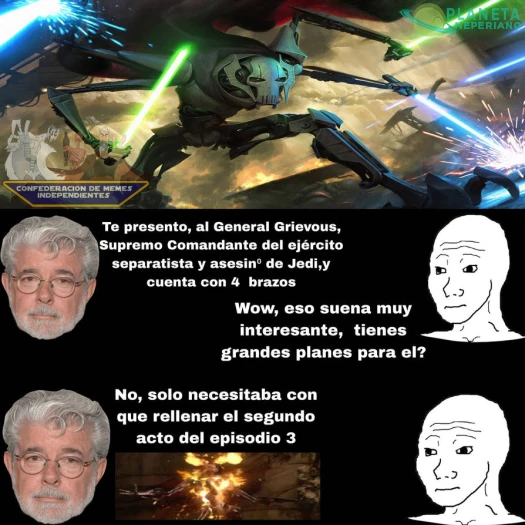 Lucas siempre tuvo ese problema con los personages con estilo unicos