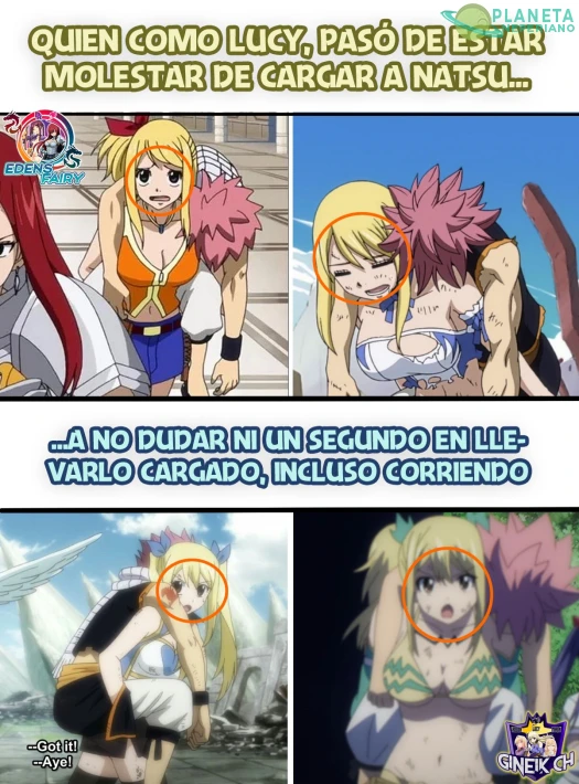 es la unica forma que tiene Lucy de arrumarse con el llamas locas