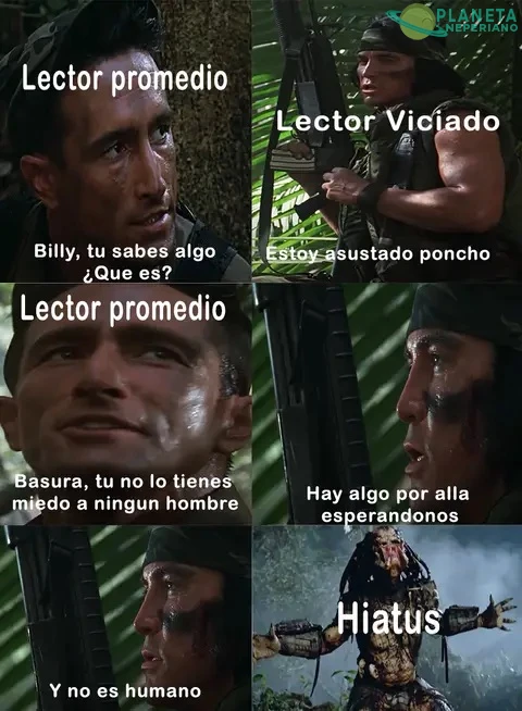 el miedo terrorífico de los que leemos manganimes