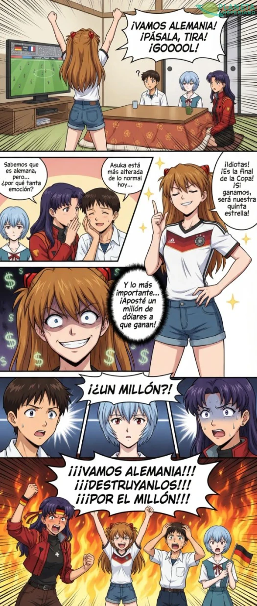 Baka Asuka, mas te vale que Alemania gane, o te saco mis ahorros en especia
