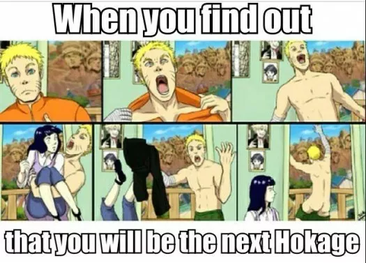 Cuando Naruto supo que iba a ser hokage(escena oculta)