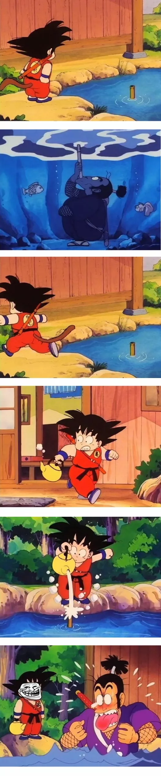 Goku es un troll..