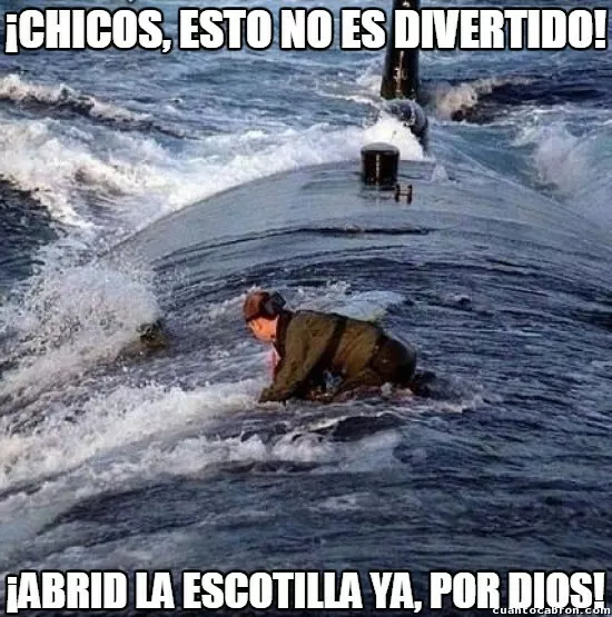 Cuando estas en la marina y tus amigos te trollean :v