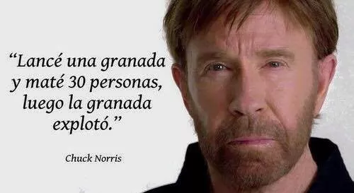 Un día normal para Chuck Norris