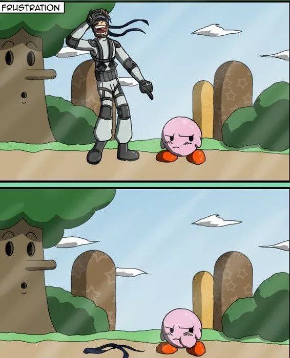 Cuidado con enfadar a kirby