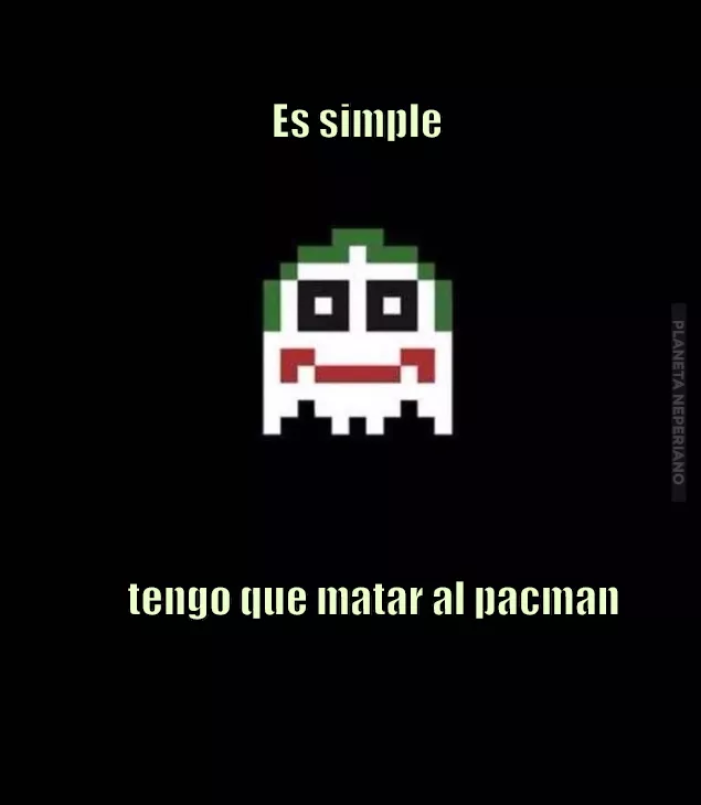 El joker si fuera fantasma del pacman