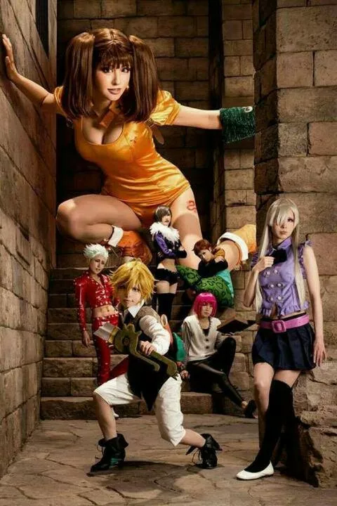 Cosplay grupal de los 7 pecados