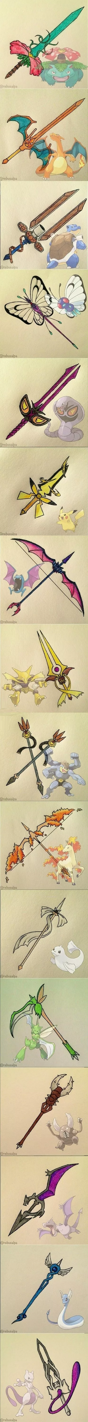 Armas basadas en pokemons