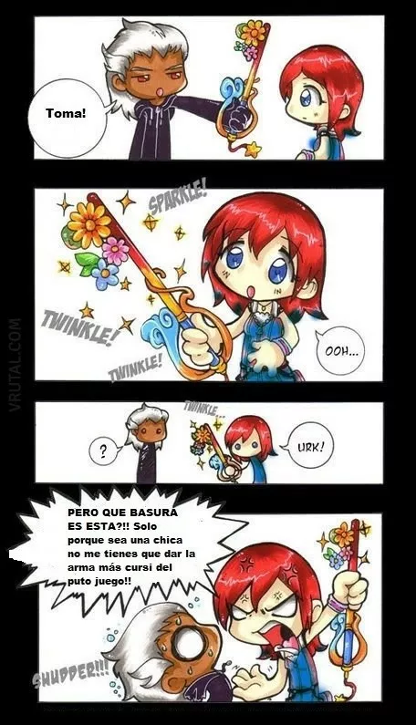 Kairi quiere una espada sin tanta floritura