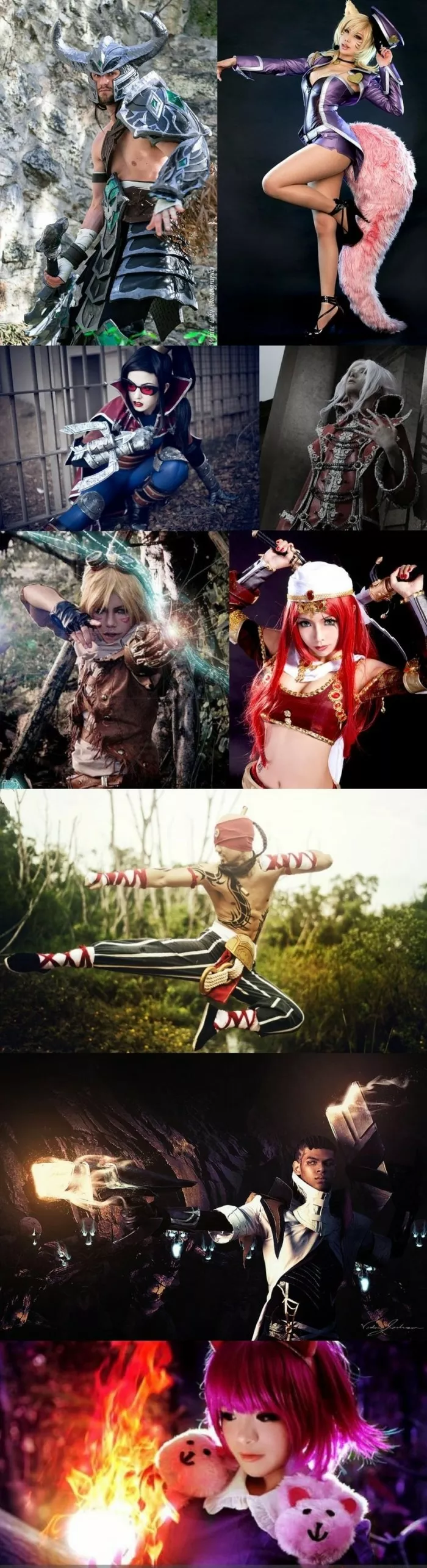 Cosplay de personajes del lol