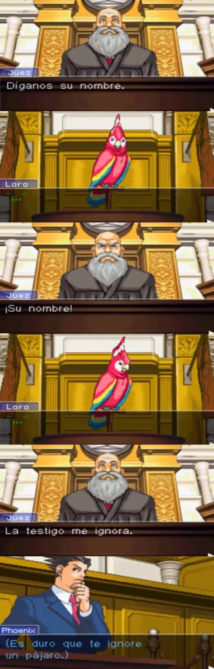 El mejor testigo del ace attorney