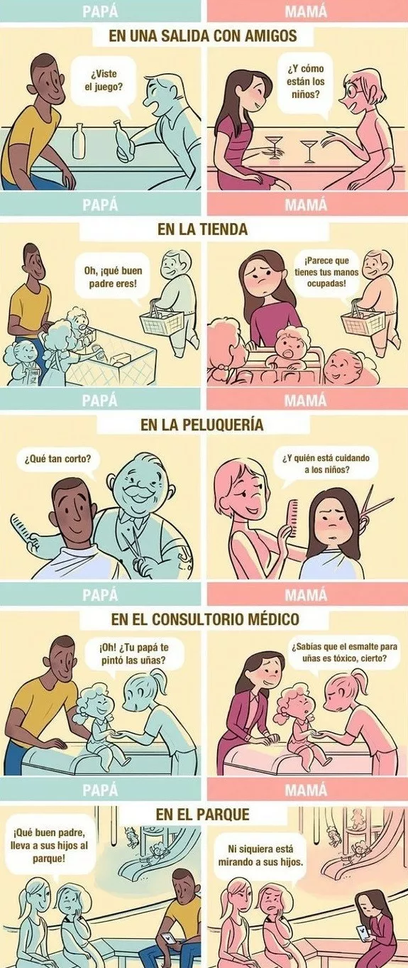 Diferencias entre padres y madres