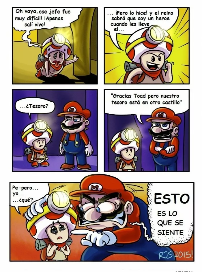 Mario estaba deseando dcir esta frase