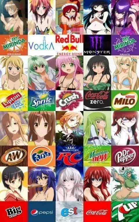 Si las waifus fueran bebidas