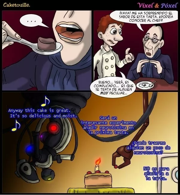 La tarta hizo famosa a Glados