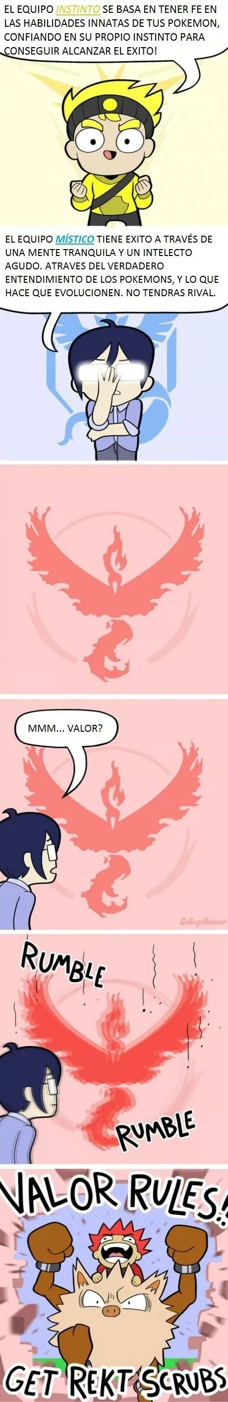 El Team valor, a lo loco y sin frenos