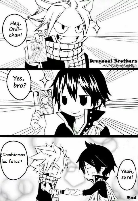 Natsu y Zeref en el fondo son grandes amigos