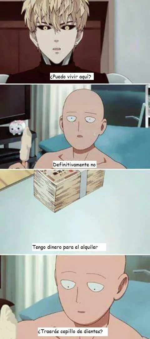 Saitama es fácil de sobornar