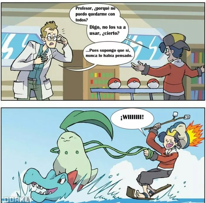 Si pudiera coger los 3 pokemon iniciales