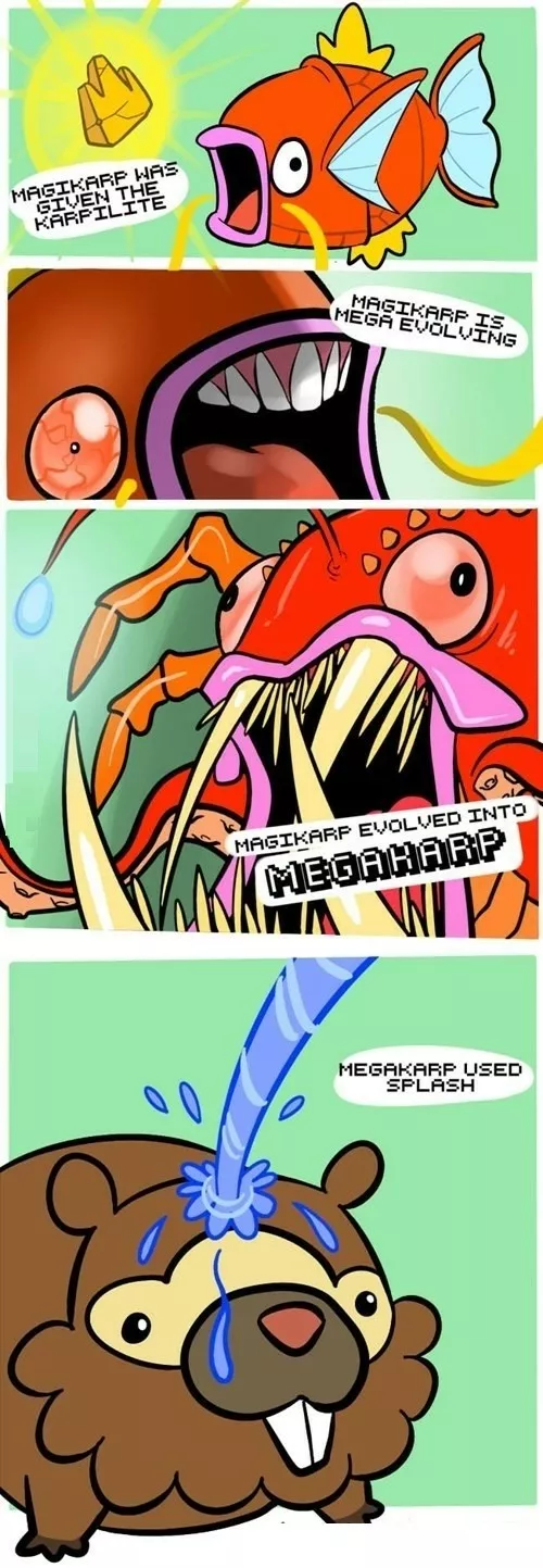 La megaevolución de magikarp... al final fue cancelada