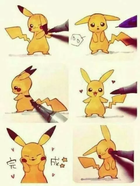 Los últimos retoques de pikachu