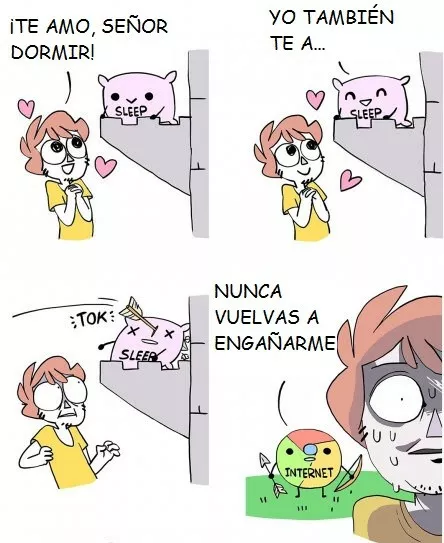 Internet no aprueba mi relación con mi cama