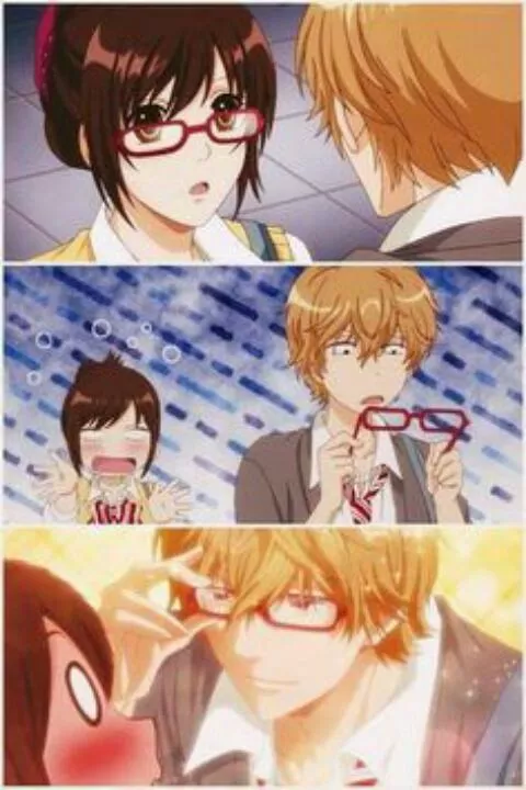 Déjame probarme tus gafas un momento