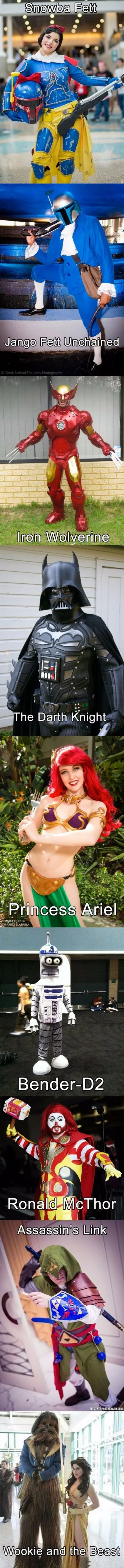 Cosplays mezclados
