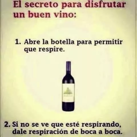 Disfrutando un buen vino