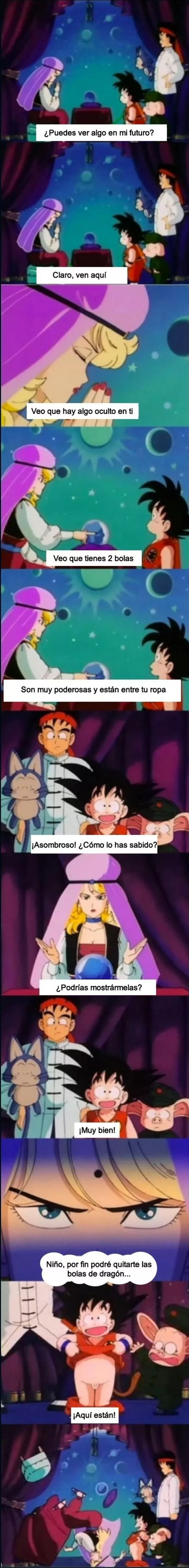 Goku o muy troll o muy inocente