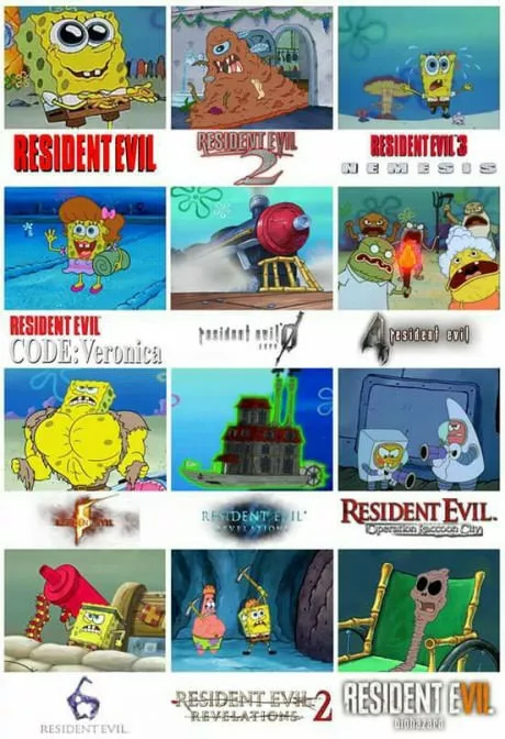 Bob esponja y resident evil