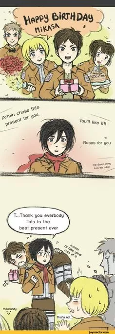 El mejor regalo para Mikasa